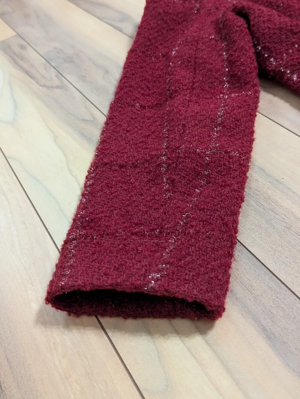 EUC! Kate Spade New York Wool Pea Coat In Dark Red Size XS - Picture 15 of 16